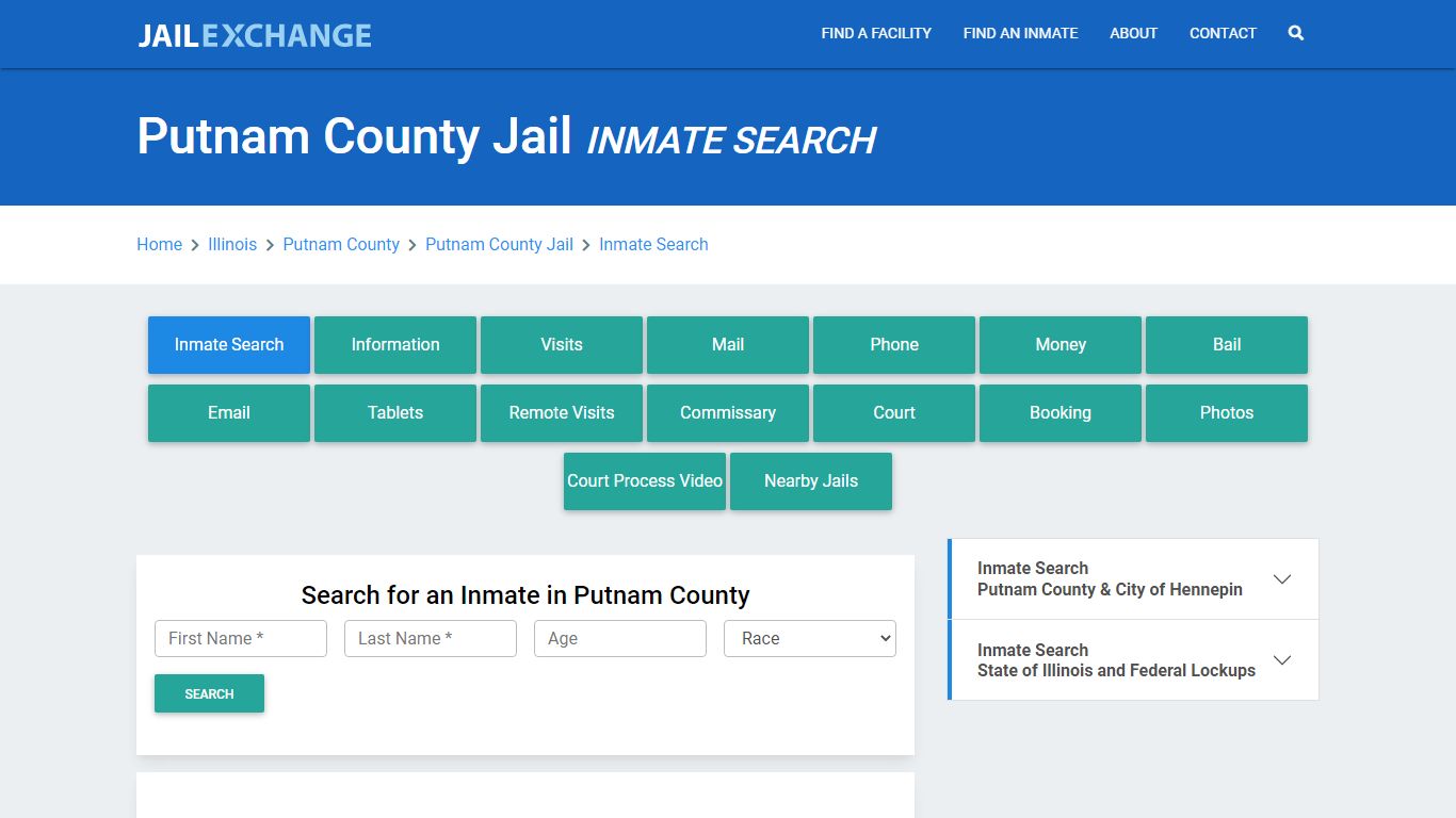 Putnam County Jail, IL Inmate Search: Roster & Mugshots