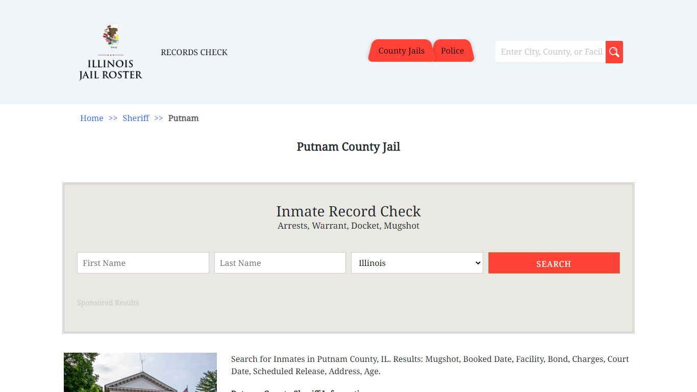 Putnam County Jail - Jail Roster Search